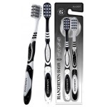 Набор зубных щеток со спиральной щетиной средней жесткости для отбеливания и интенсивной очистки.